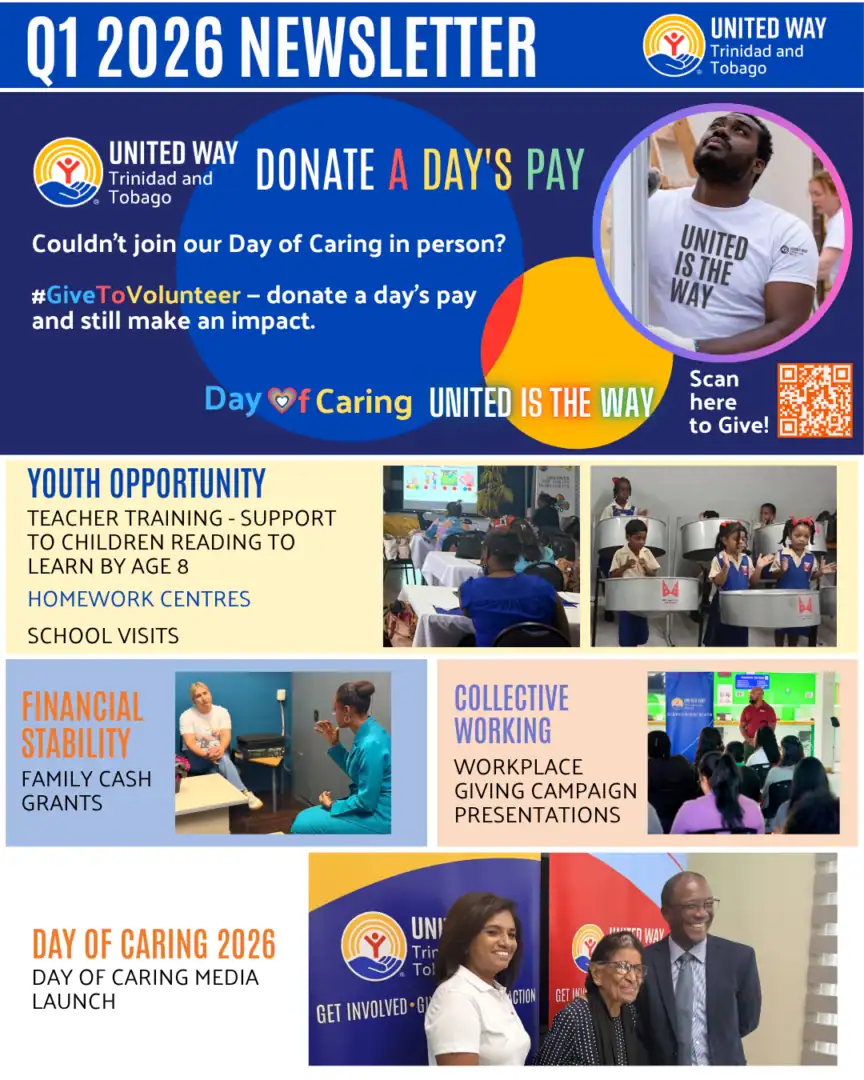 Support community impact and volunteer efforts in Trinidad and Tobago.